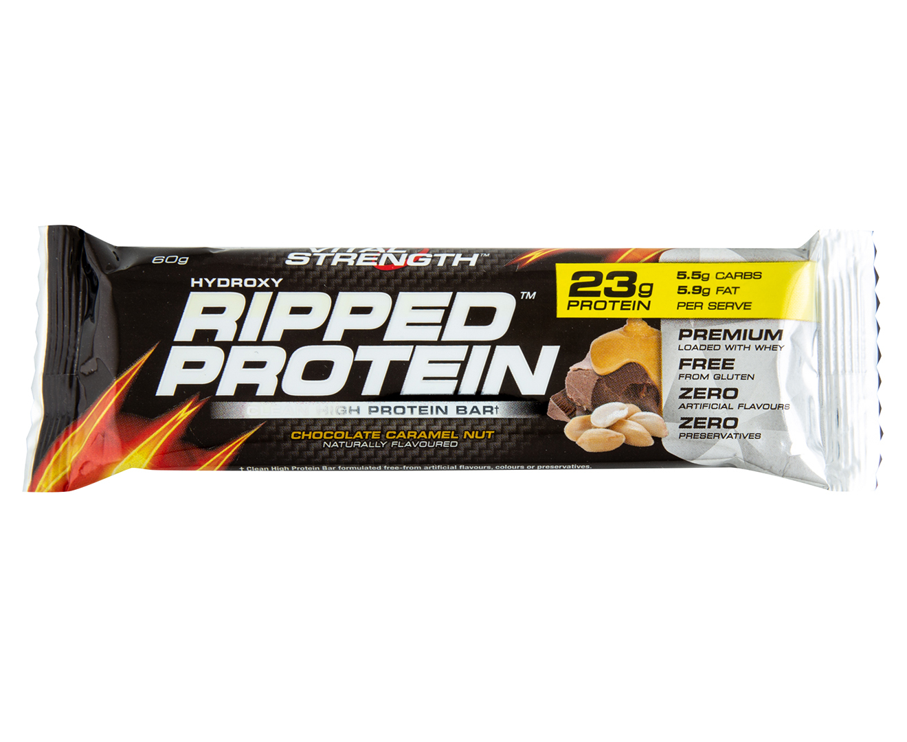 16 x Vital Strength Hydroxy Ripped Clean High Protein Bar Chocolate ...