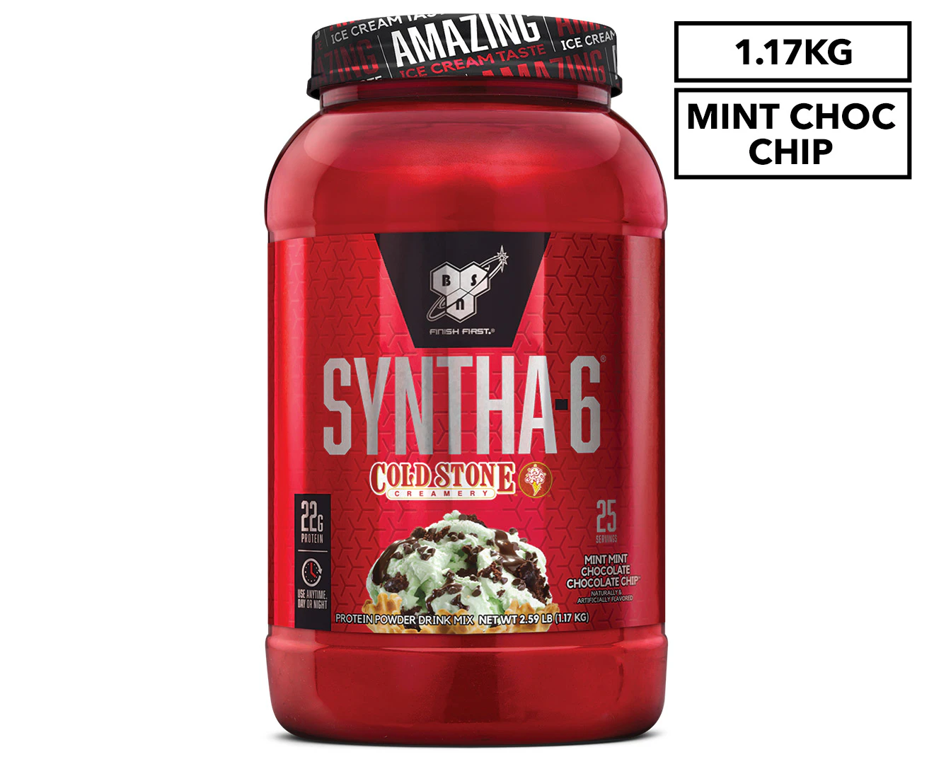 BSN Syntha-6 Coldstone Creamery Ultra Premium Protein Powder Mint Chocolate Chip 1.17kg