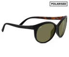 Serengeti Women's Caterina Polarised Sunglasses - Shiny Tort Black/Green