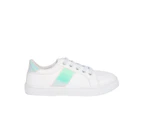 Dream Gossip Girls Casual Lace Up Skate Holographic Spendless - White