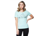 Adidas Women's Foil Badge of Sport Tee / T-Shirt / Tshirt - Clear Mint