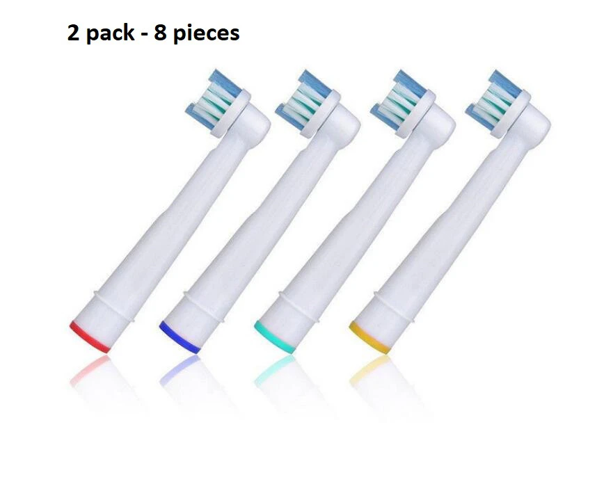 Compatible Toothbrush for Oral B - 2 pack - 8 Pieces