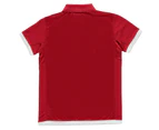Slazenger Boys Court Polo Shirt Top Junior - Red