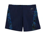 Slazenger Boys Curve Panel Jammers Swim Shorts Pants Bottoms Junior - Navy/Blue