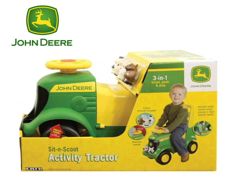 John Deere Sit N Scoot Ride on Activity Tractor