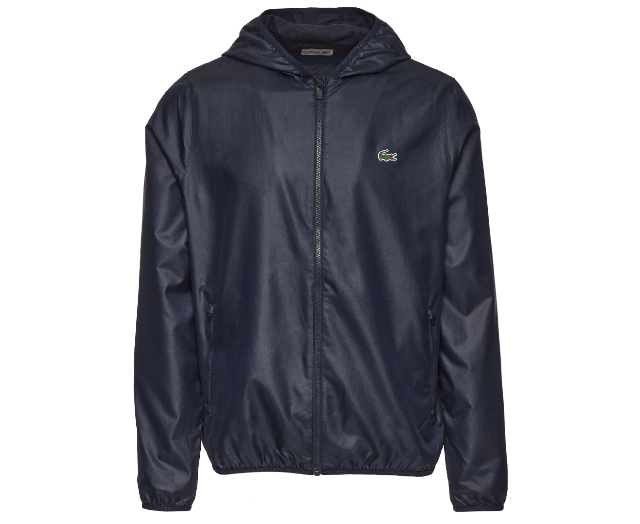 Lacoste Sport Men's Diamond Tech Windbreaker Water Repellent Zip Jacket ...