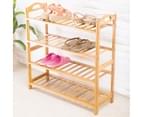 4 Tiers Layers Bamboo Shoe Rack Home Organizer Storage Shelf Stand Shelves  Furniture 3