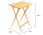 Bamboo Folding Table - Natural