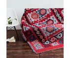 Vintage Knitted Cotton Throw-Reversible