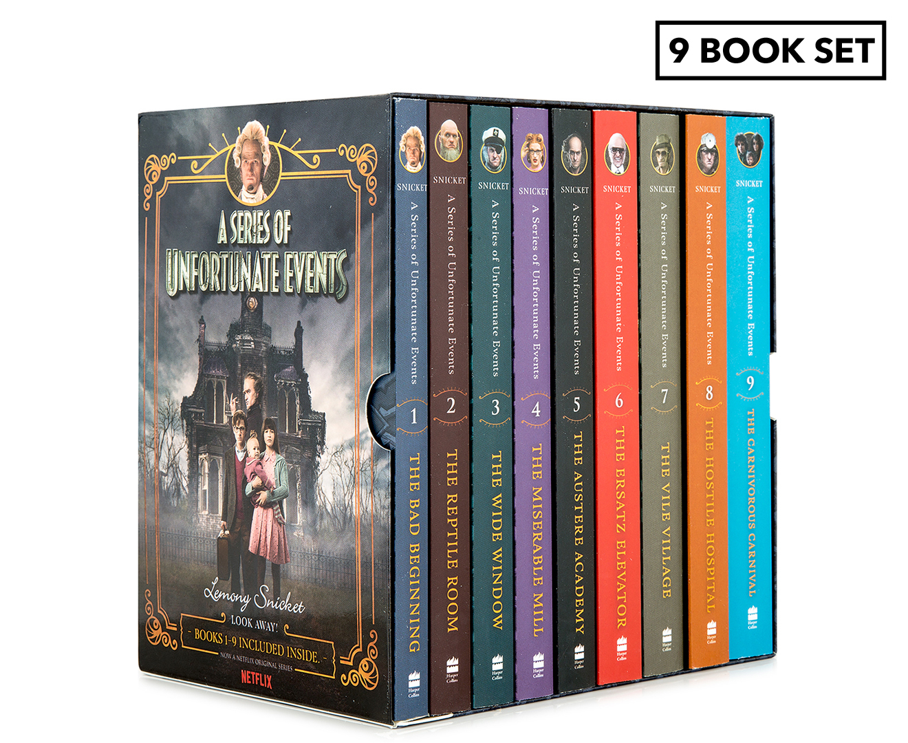 Lemony Snicket's A Series Of Unfortunate Events 9Book Collection