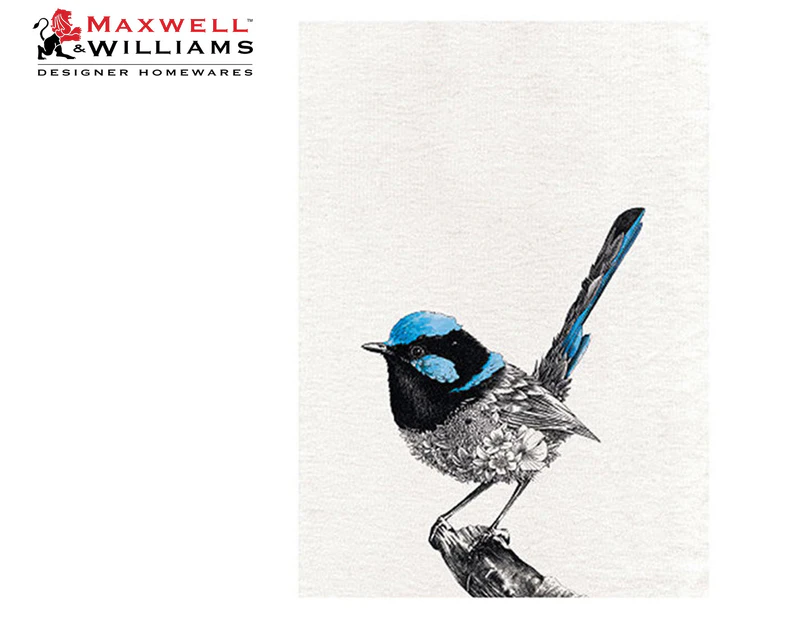Maxwell & Williams 50x70cm Marini Ferlazzo Birds Tea Towel - Superb Fairy Wren