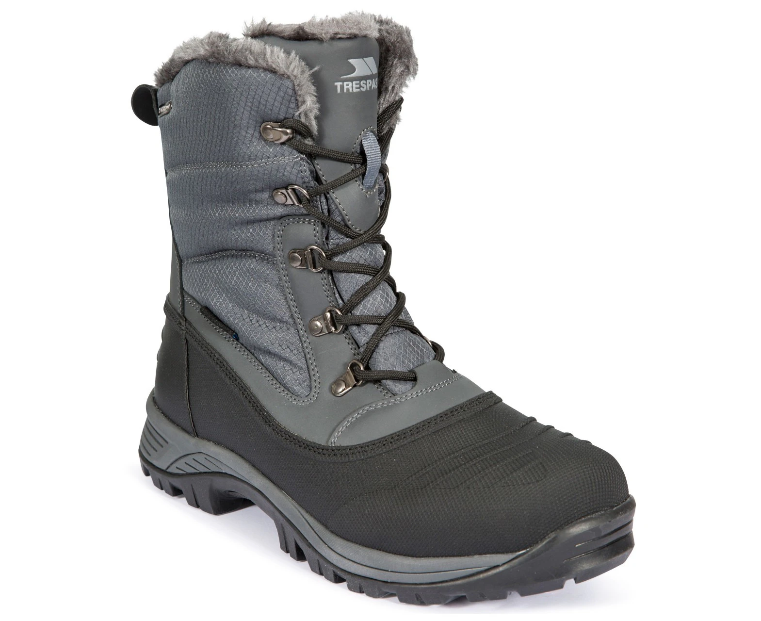 Trespass Mens Negev II Leather Snow Boots (Castle Grey) - TP4373