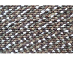 Handwoven Trendy Wool Rug - Jelly Bean - Brown
