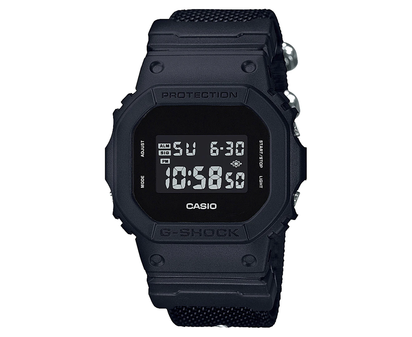 Casio G-SHOCK Black Fabric Digital Men's Watch - DW5600BBN-1D