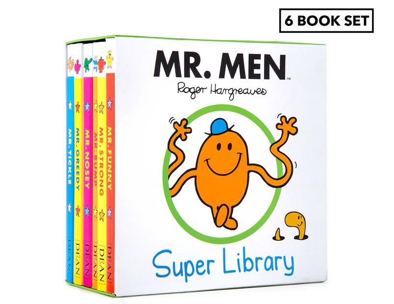 Mr. Men Super Library 6 Hardcover Book Collection