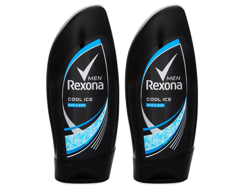 2 x Rexona Men Hair & Body Shower Gel Cool Ice 250mL