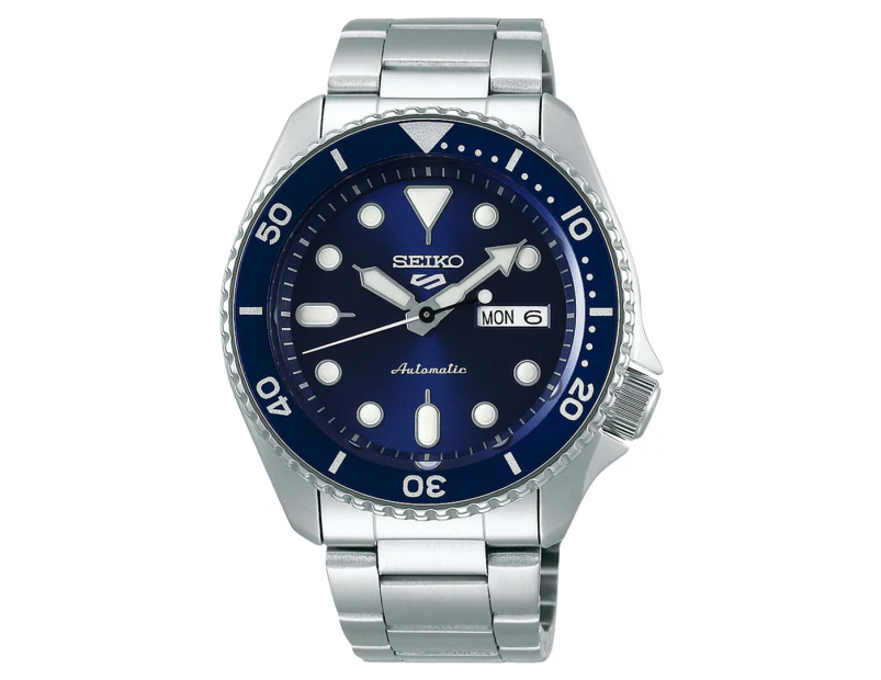 Seiko Men's 42.5mm 5 Sports SRPD51K Stainless Steel Watch - Blue/Silver