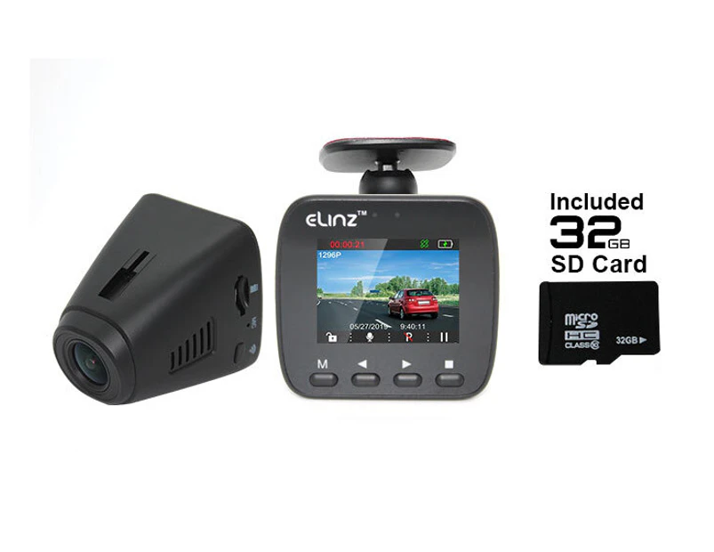 1296P Hidden Car Dash Cam GPS WiFi 1700 FHD Recorder Video Camera DVR 1080P 32GB
