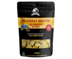 Treat Hunters Heavenly Hearts Dog Biscuits Chia & Blueberry 400g