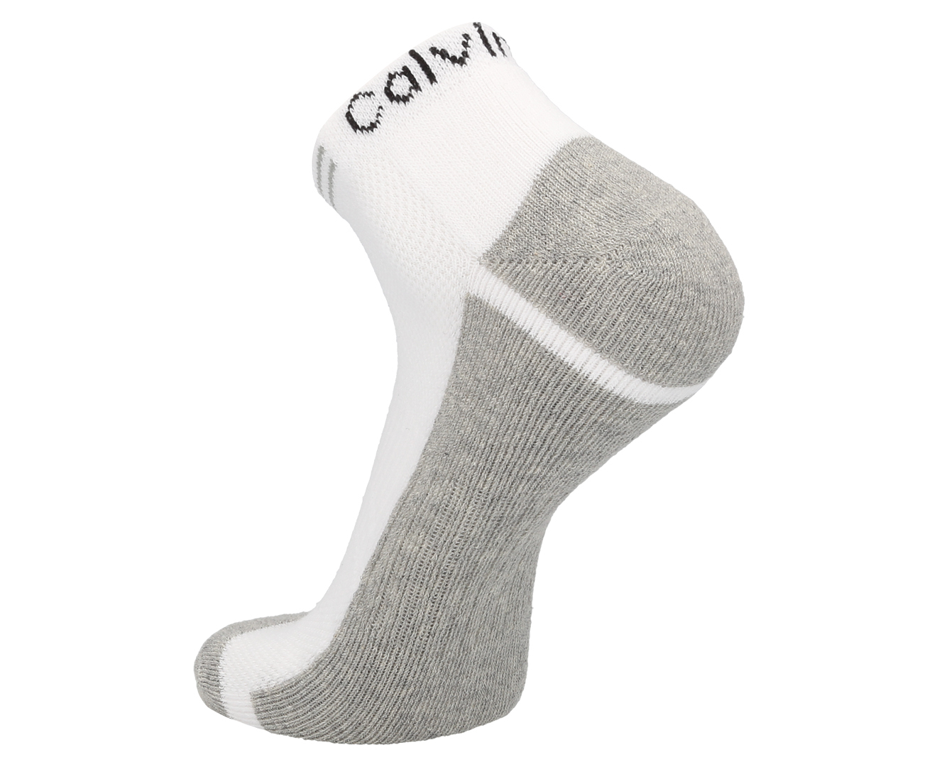 Calvin Klein Men's Cushion Sole Stripe Liner Sock 2-Pack - White/Oxford ...