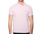 Polo Ralph Lauren Men's Custom Slim Fit Mesh Polo Shirt - Pink