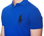Polo Ralph Lauren Men's Big Pony Mesh Polo Shirt - Blue
