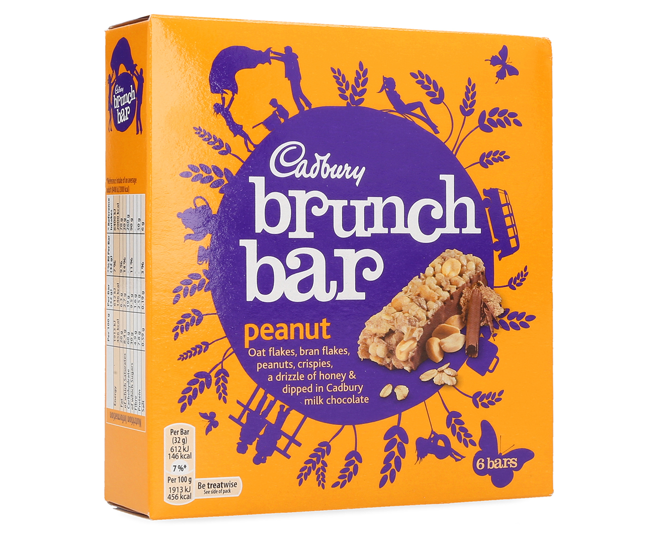 3 x 6pk Cadbury Brunch Peanut Bar | GroceryRun.com.au