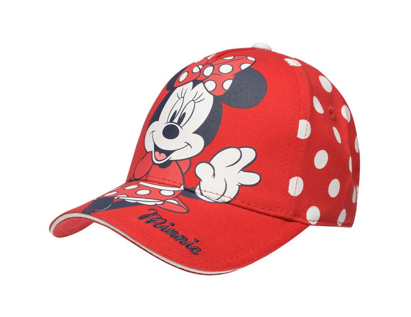 Character Kids Peak Cap Hat Headwear Boys Touch and Close - Minnie Mouse
