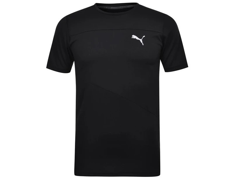 Puma Men IGNITE Mono Mens Running T Shirt - Black