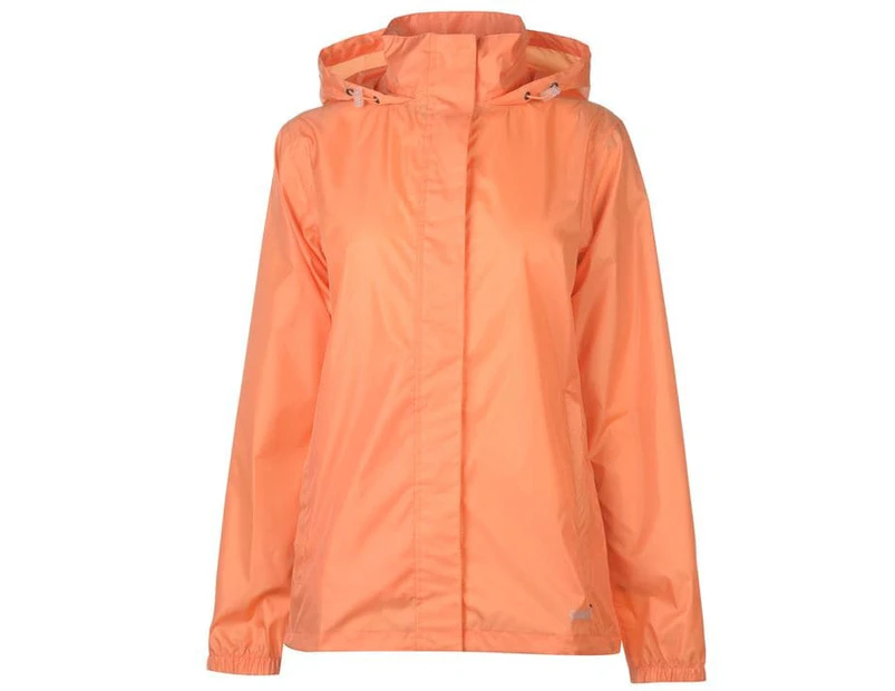Gelert Women Packaway Waterproof Jacket Coat Top - Coral