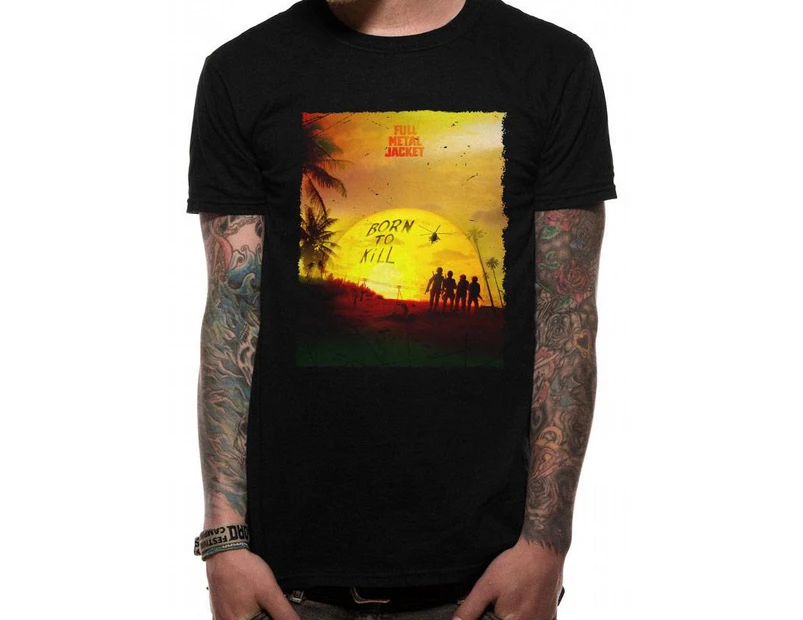 Full Metal Jacket Adults Unisex Sunset Design T-Shirt (Black) - CI1344