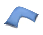 Belledorm Easycare Percale V-Shaped Orthopaedic Pillowcase (Sky Blue) - BM314