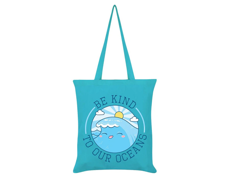 Grindstore Be Kind To Our Oceans Tote Bag (Blue) - GR1516