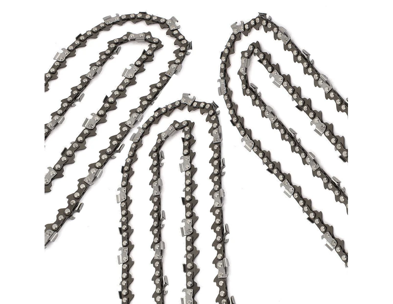 3X Chainsaw Chains Fit Black Decker 18V 25cm 10” Bar Cordless GKC1825L20