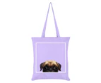 Inquisitive Creatures Pug Tote Bag (Lilac) - GR1492