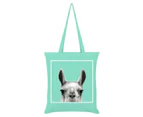 Inquisitive Creatures Llama Tote Bag (Mint) - GR1498