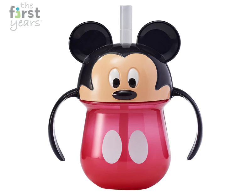 The First Years 207mL Mickey Mouse Sculpted Straw Trainer Cup
