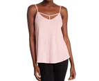PJ Salvage Pink Women's Size Small S Cut Out Stretch Tank Cami Top