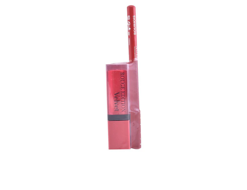 Bourjois Rouge Edition Velvet Lipstick 13 Funchsia Set 2 Pieces