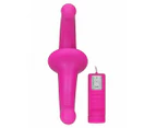 Ouch! Vibrating Silicone Strapless Strap-On - Pink