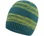 Dare 2b Mens Thesis Contrast Striped Winter Beanie Hat - OceanD/Citrn