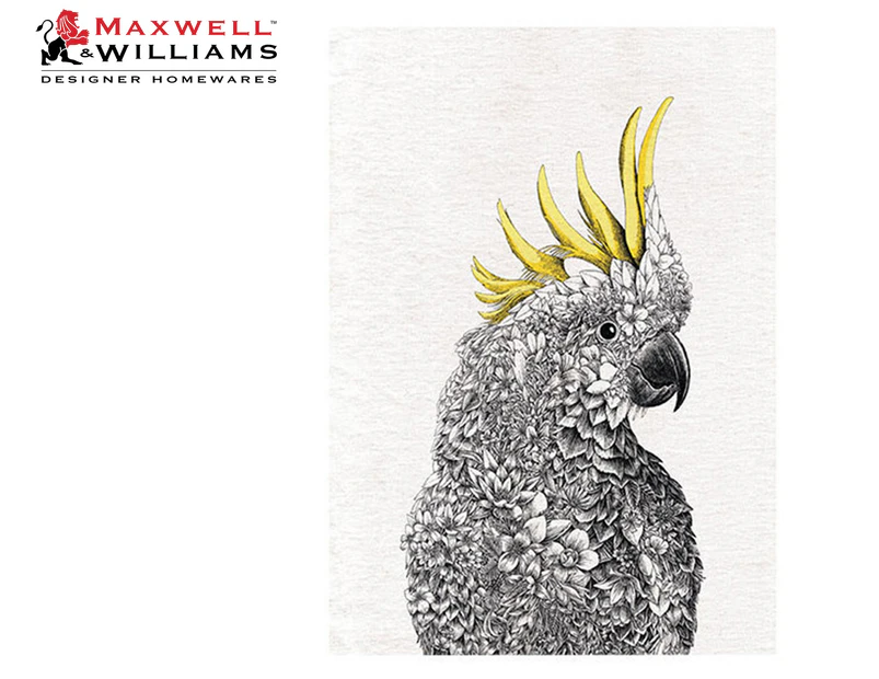 Maxwell & Williams 50x70cm Marini Ferlazzo Birds Tea Towel - Cockatoo