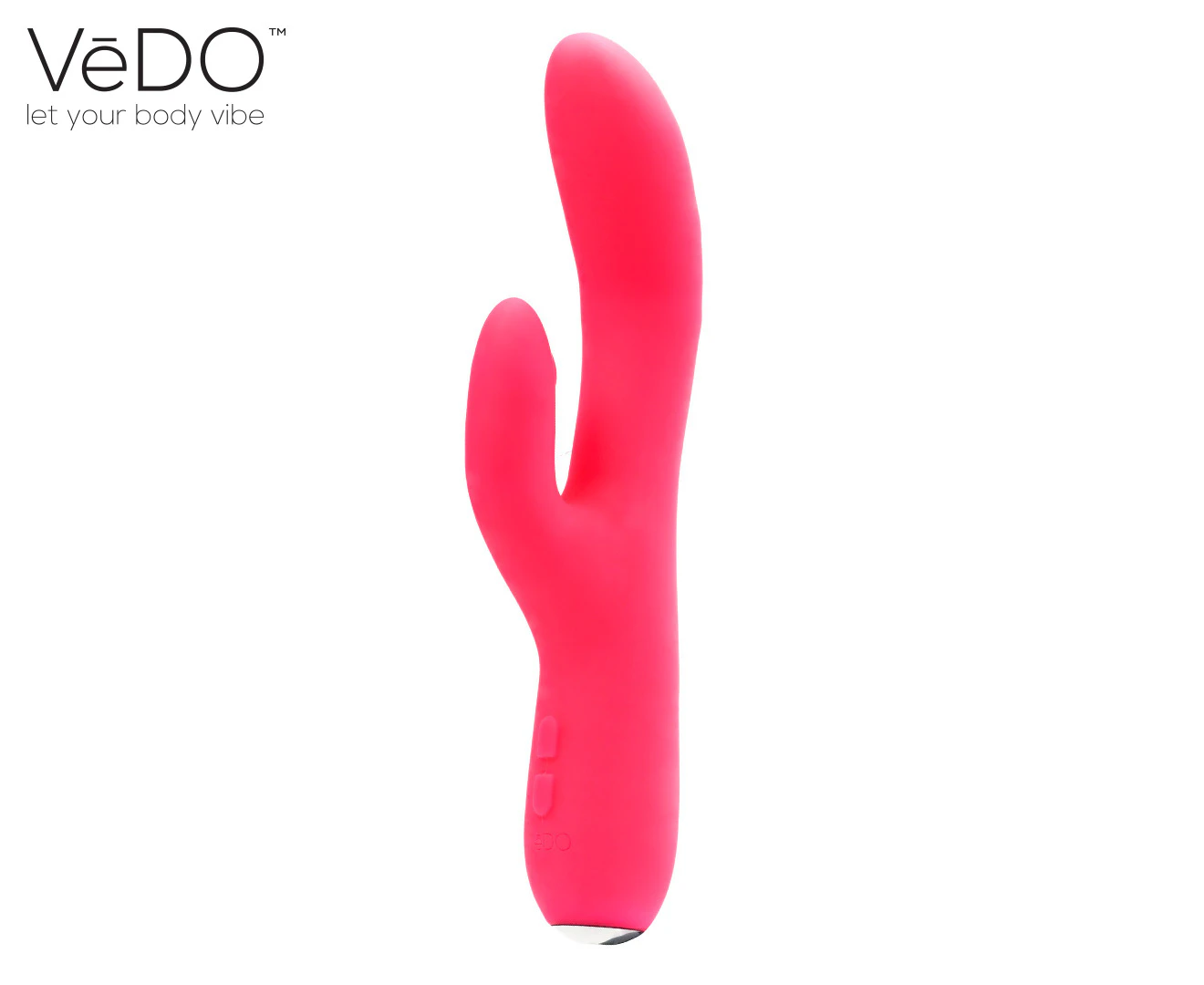 VēDO Rockie Rechargeable Dual Vibrator - Foxy Pink