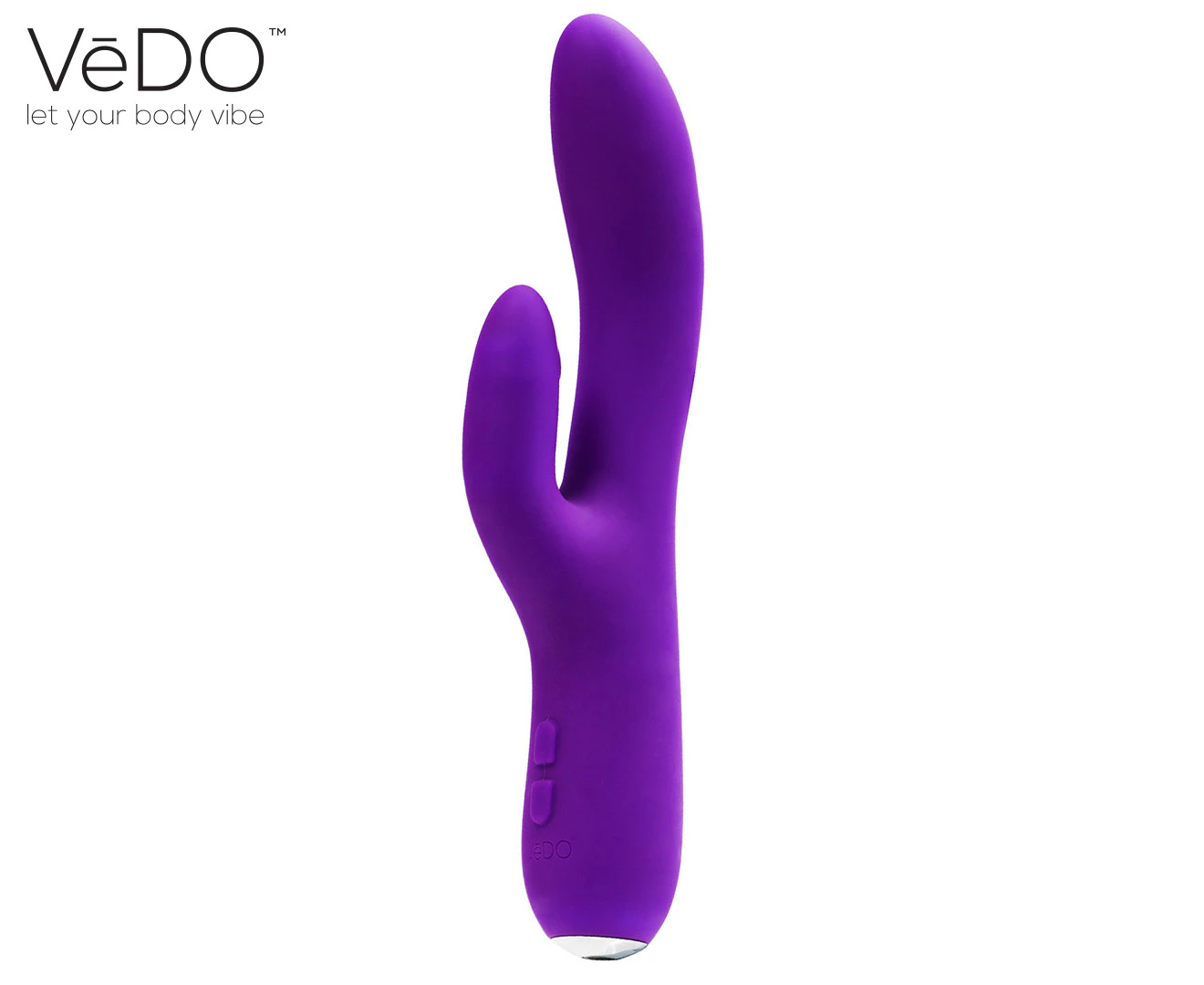 VēDO Rockie Rechargeable Dual Vibrator - Into You Indigo