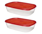 Rubbermaid Take Alongs Large Rectangle Container 2-Pack - Red