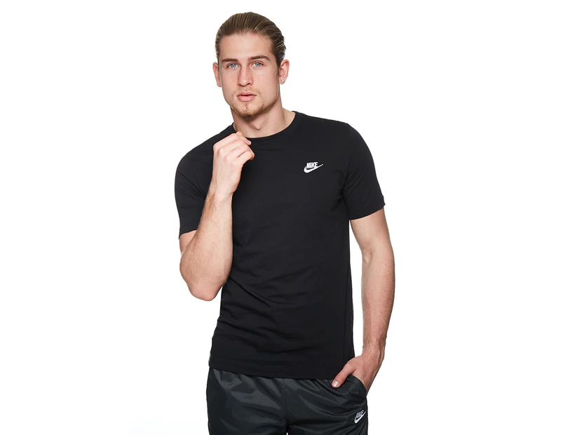 Nike Men's Sportswear Club Tee / T-Shirt / Tshirt - Black