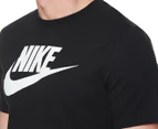 Nike Men's Futura Icon Tee / T-Shirt / Tshirt - Black/White