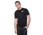 Nike Men's Dri-FIT Solid Swoosh Tee / T-Shirt / Tshirt - Black