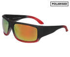 Shoreline Surf S6116SHBR Wraparound Polarised Sunglasses - Black/Red