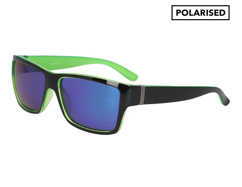 Shoreline Surf S7791SHBG Wraparound Polarised Sunglasses - Black/Green